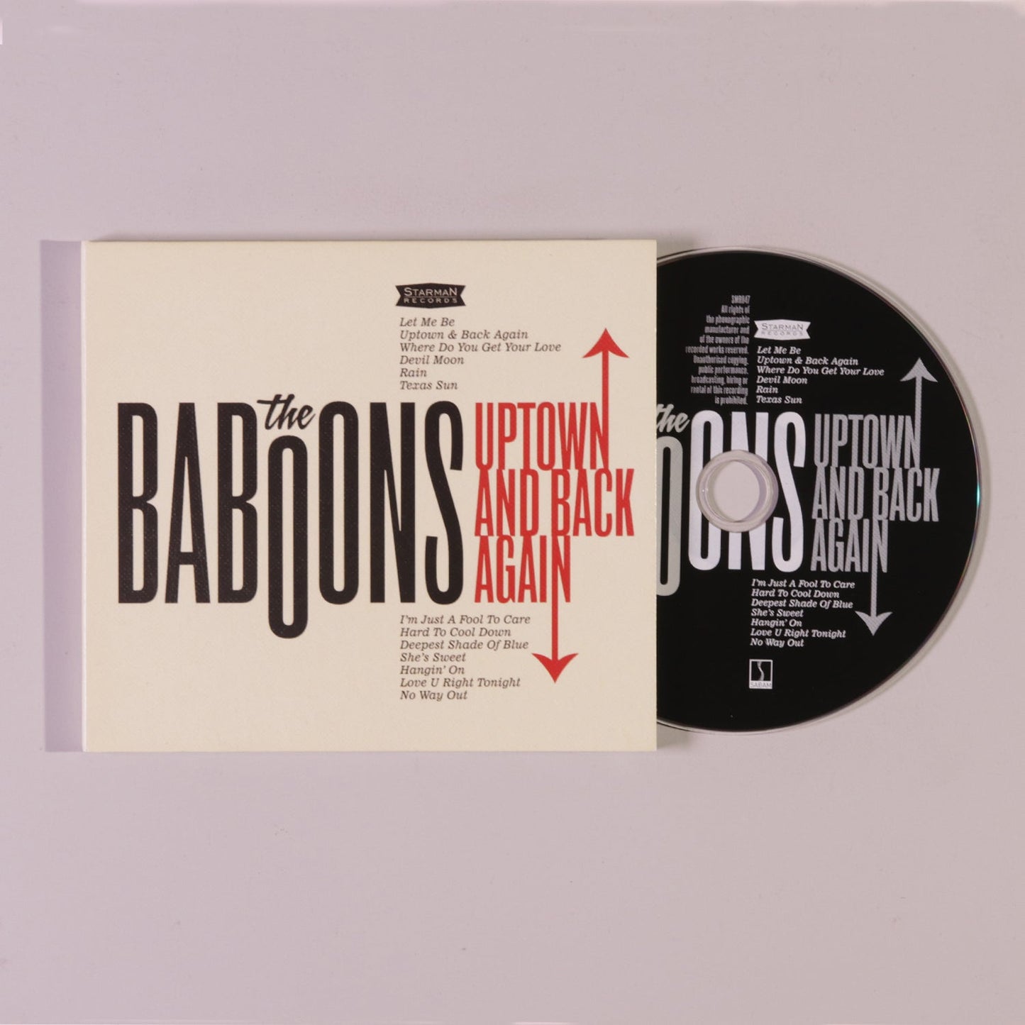 The Baboons - Uptown And Back Again CD Open