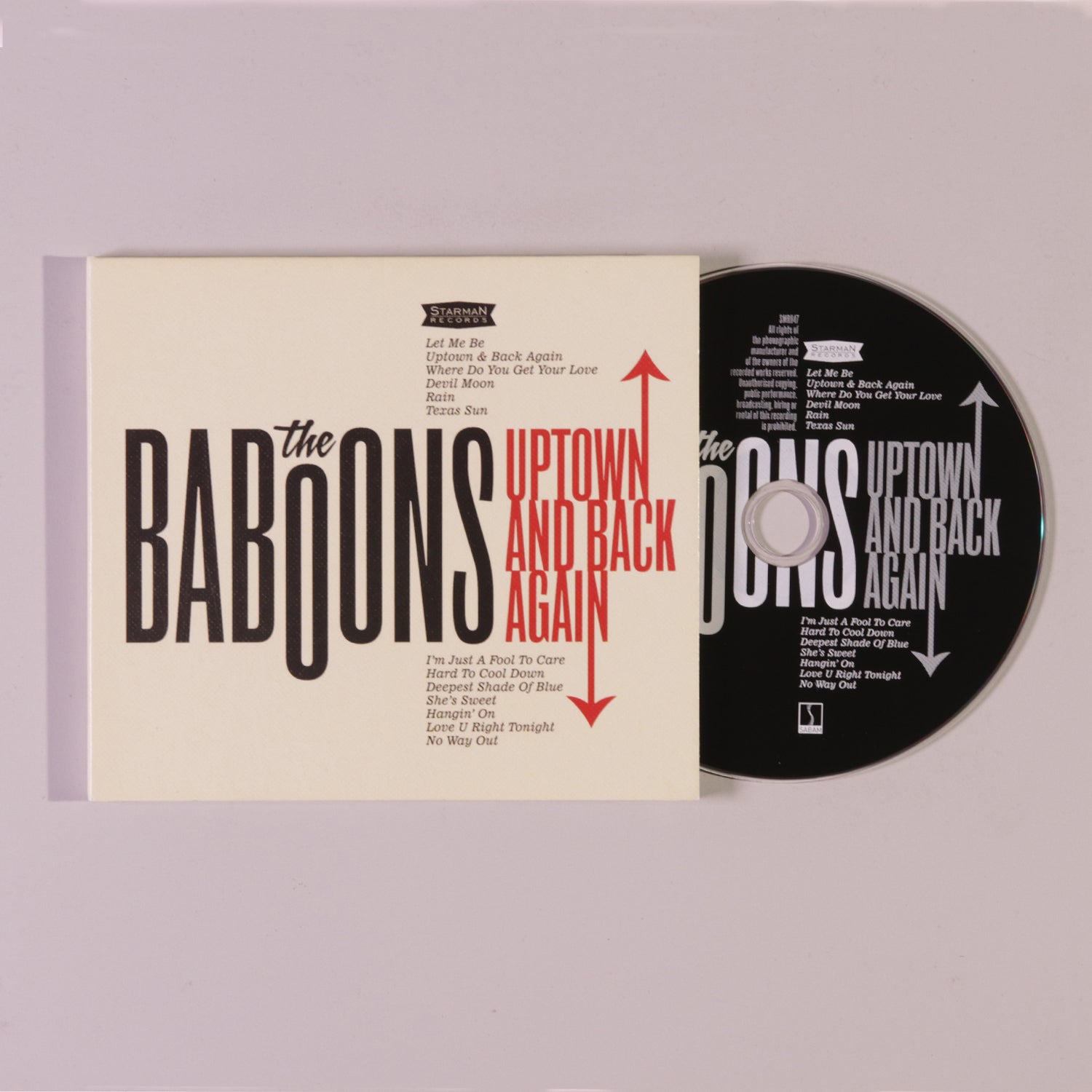 The Baboons - Uptown And Back Again CD Open